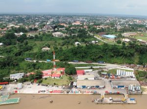 Aerial view of Shoreline Calabar base