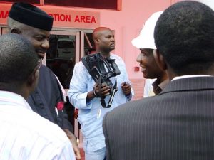 Former Governor of Cross River State, Liyel Imoke, on a courtesy visit to Shoreline Base